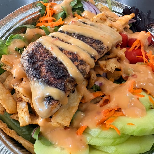 Jerk Salmon Salad.